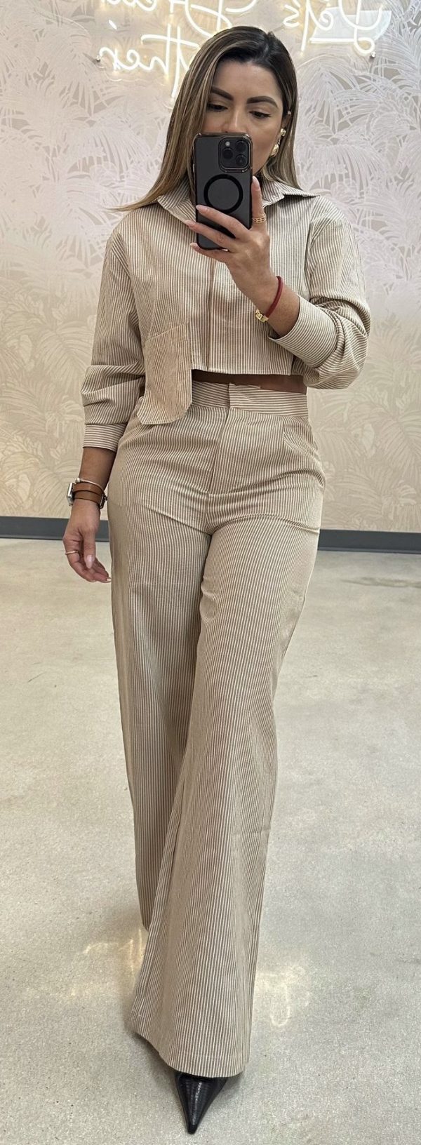 WOMAN PANT SET -BLUE,GRIS,GOLD - Image 2