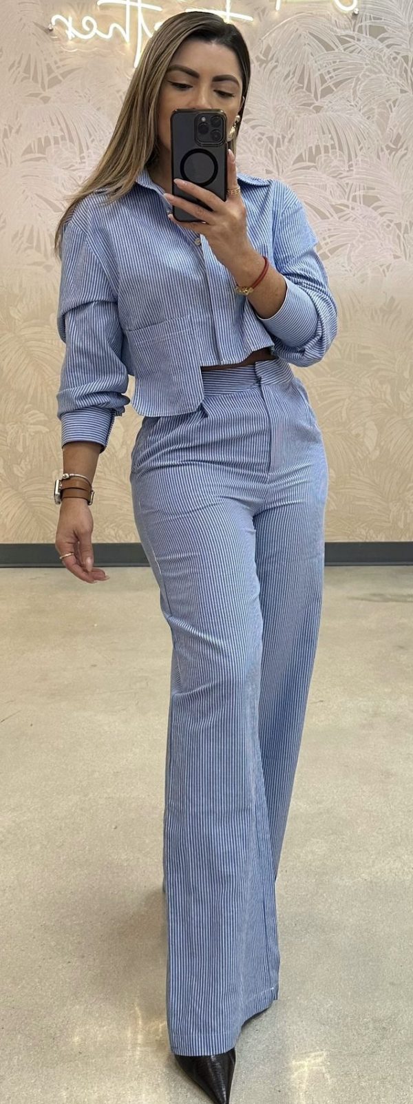WOMAN PANT SET -BLUE,GRIS,GOLD - Image 3