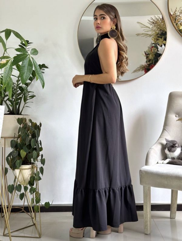 MAXI DRESS CASUAL -YELLOW,CAMEL,BLACK - Image 4