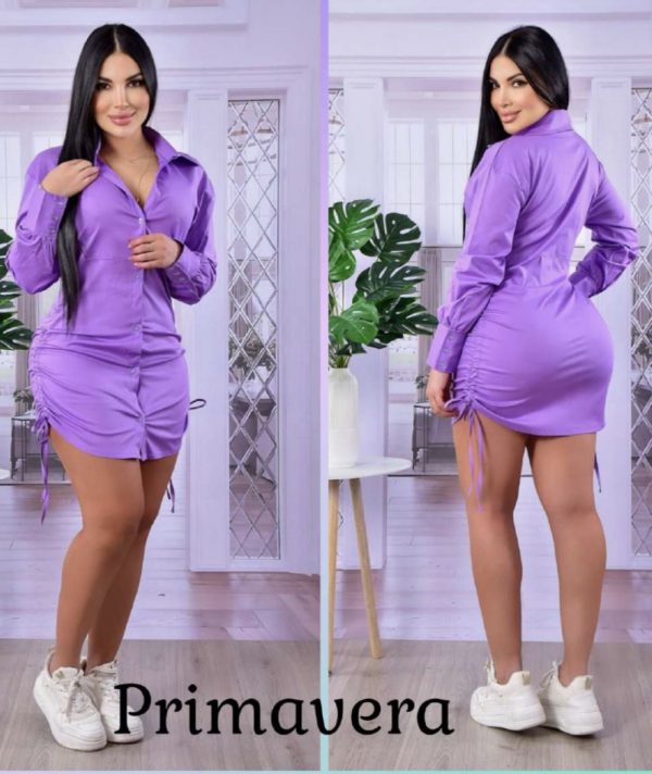 casual dress -pink,morado - Image 2