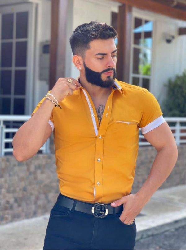Shirt Men's Yellow Color