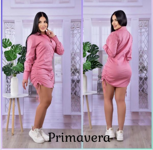 casual dress -pink,morado