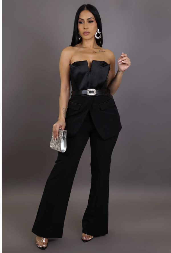 MAKE IT EASY PANT SET - BLACK
