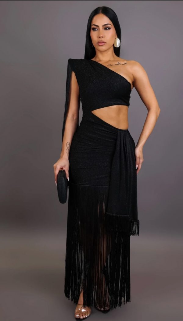 BRING THE HEAT MAXI DRESS- BLACK