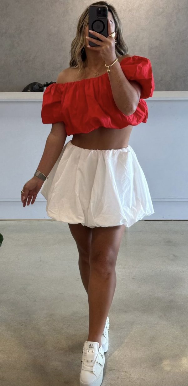 skirt hot -black,white,camel - Image 3