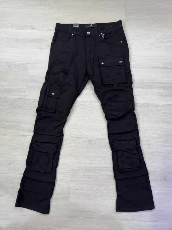 FASHION PANTS BLACK