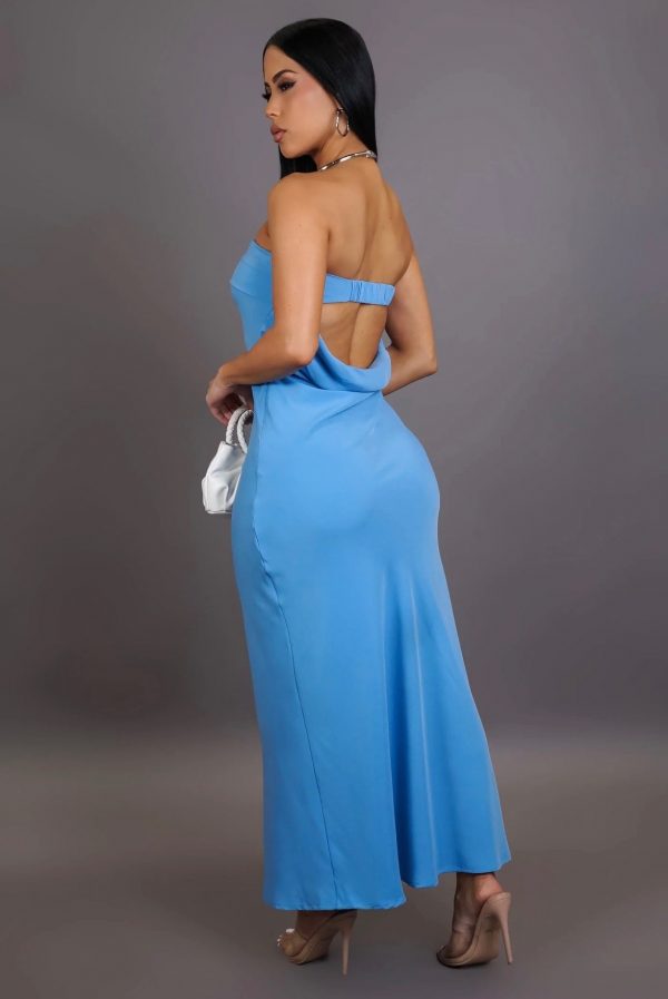 Midi Dress-Blue - Image 2